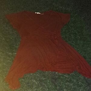 Rolla Coster Burgundy Wrap Top